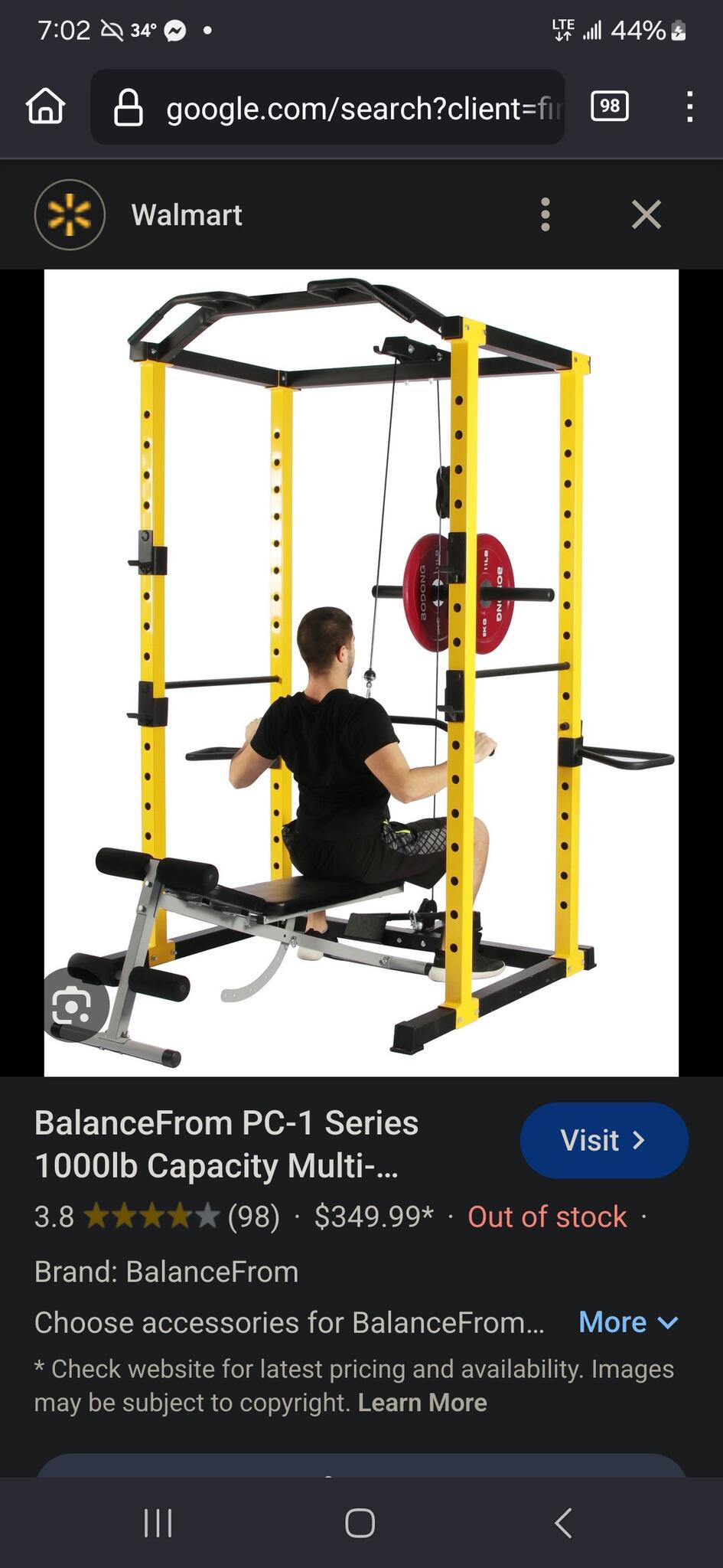 Gym Equipment Balancefrom Rs 80 Home Gym BalanceFrom BF-RS80