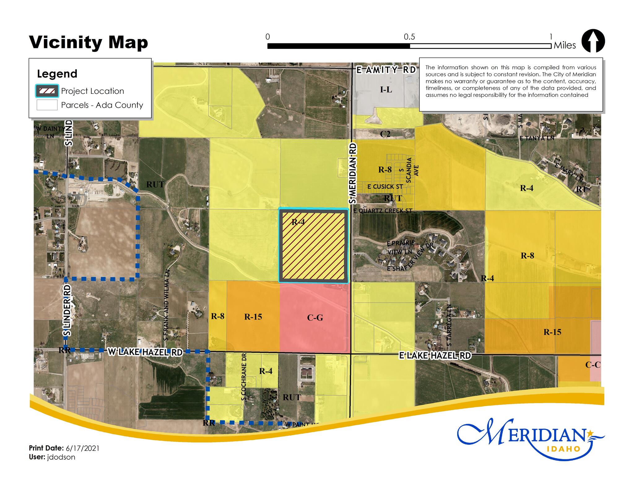 City of Meridian Planning and Zoning Commission Public Hearing Notice