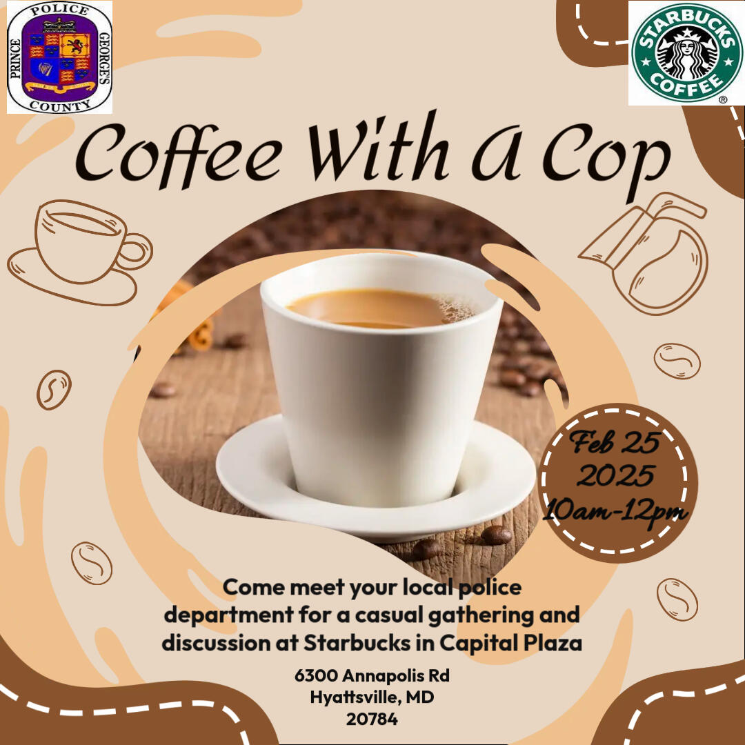 Come and join The Community Engagement Officers for Coffee with a Cop ...