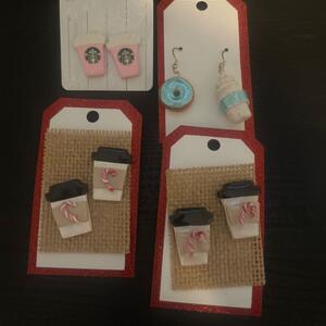Handmade Starbucks Coffee Cup Earrings