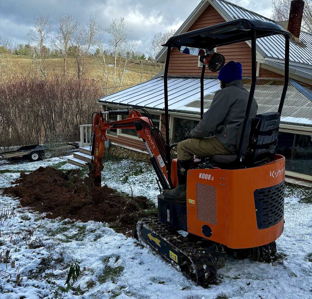 Trenching and underground wiring