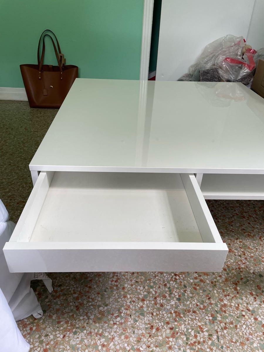 IKEA - TOFTERYD Coffee Table, High Gloss White For $50 In Tampa