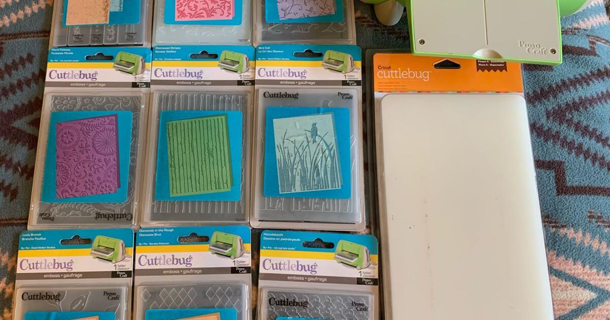 Cuttlebug embossing machine and folders for 50 in Stanwood, WA For
