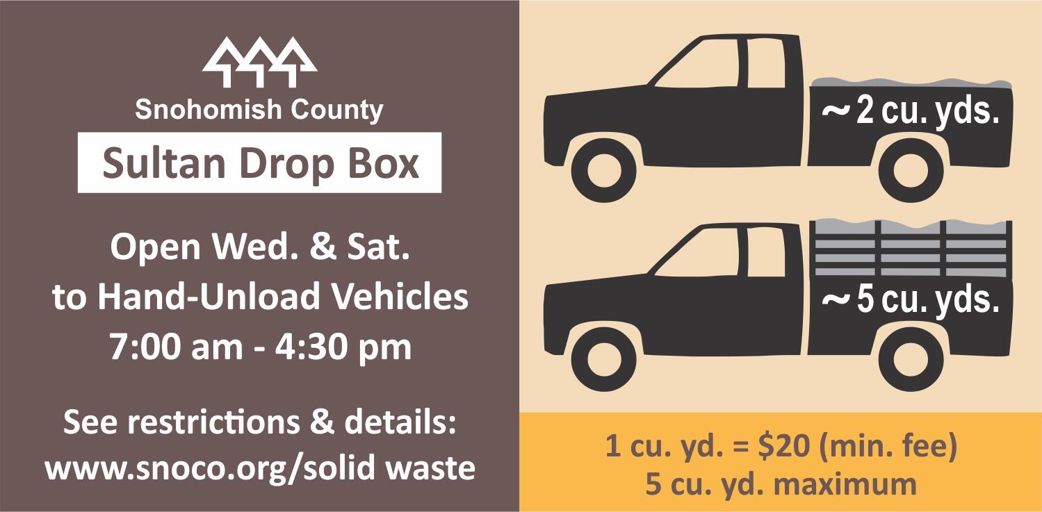 Snohomish County Solid Waste to open Sultan drop box on Wednesdays and