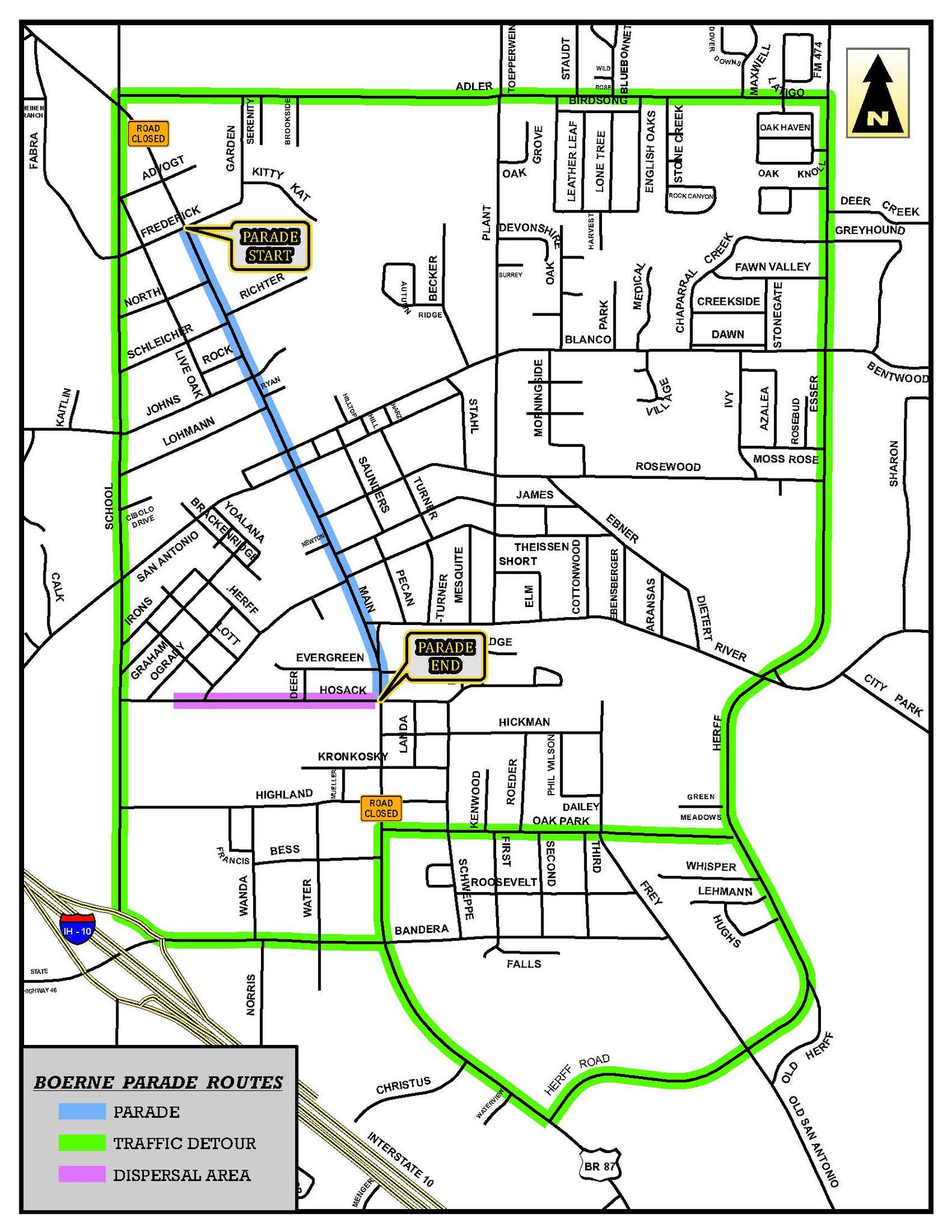 Road Closure Berges Fest Parade (City of Boerne) — Nextdoor — Nextdoor