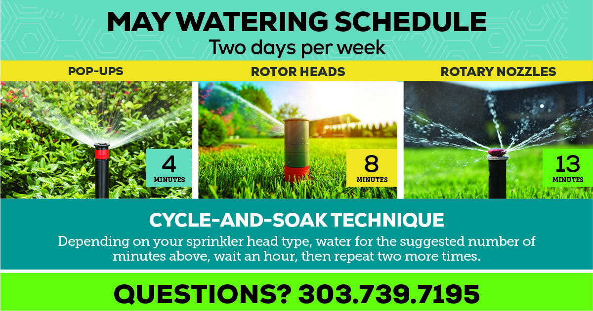 May Recommended Watering Schedule Aurora Water Nextdoor Nextdoor