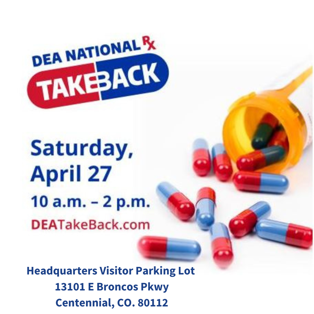 TakeBackDay collection site is NOW OPEN at the Arapahoe County Sheriff