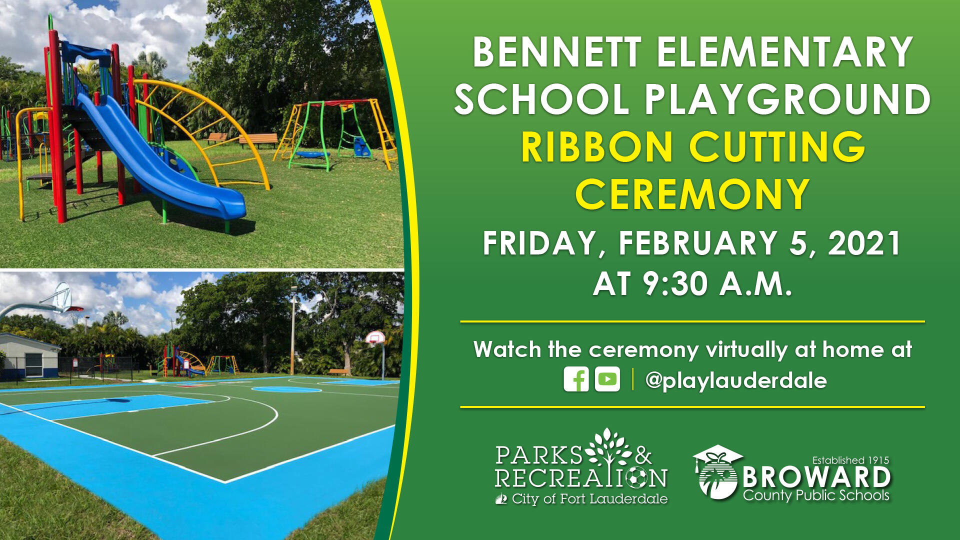 Elementary School Playground Ribbon Cutting Ceremony (City of