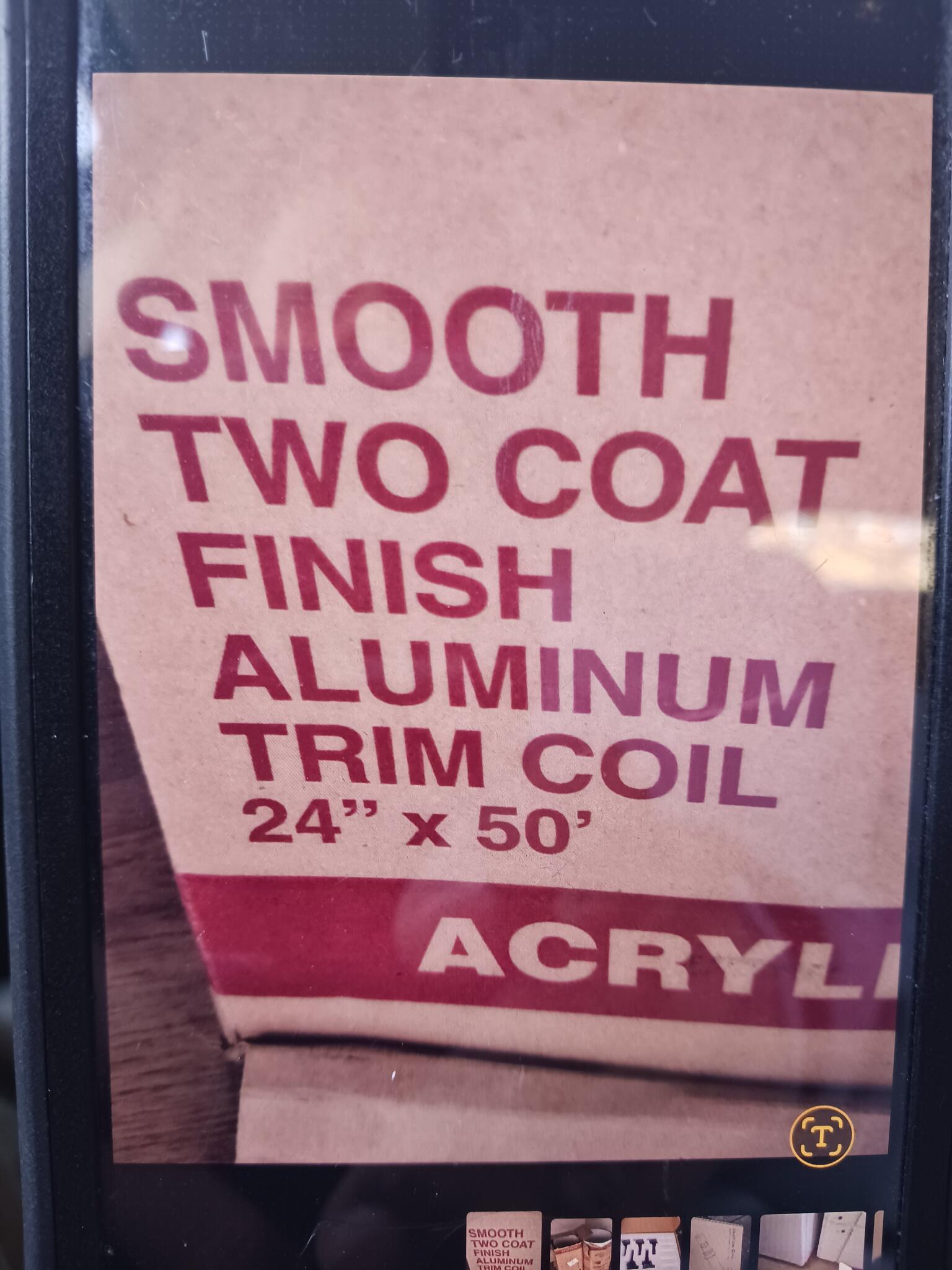 Smooth Two Coat Finish Aluminum Trim Coil