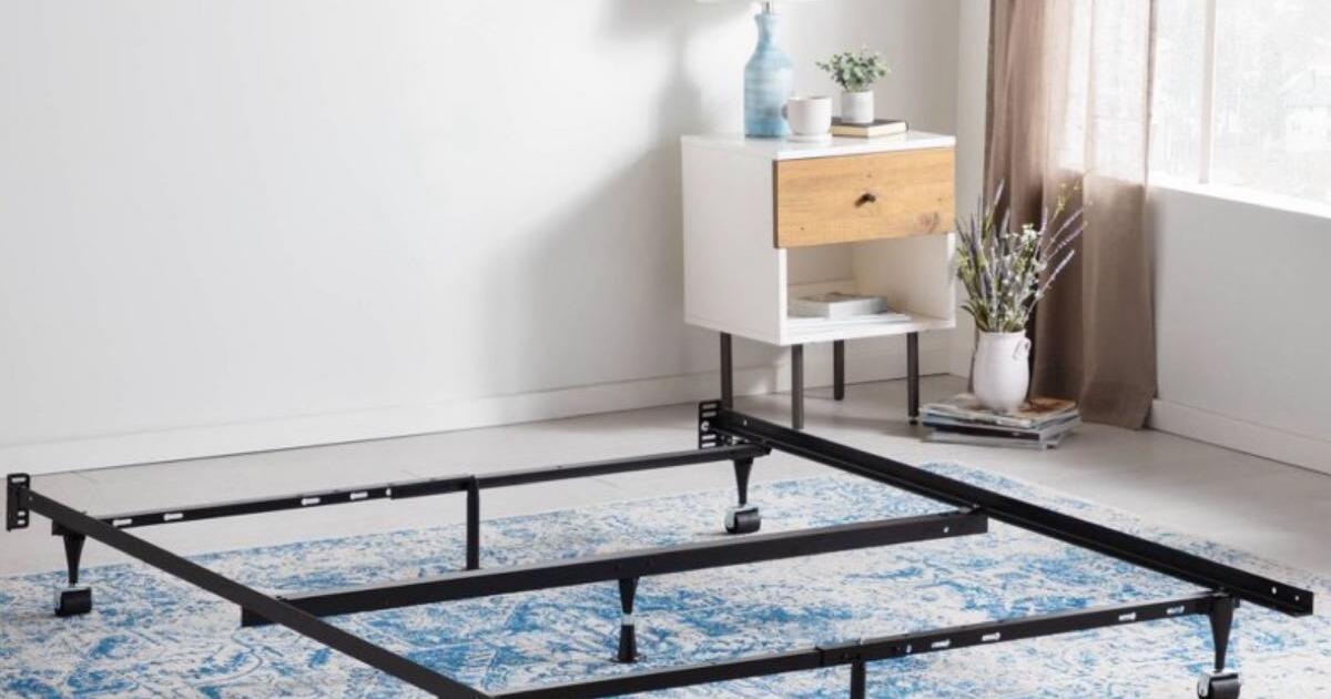FREE King size bed frame with wheels … metal for Free in The Villages