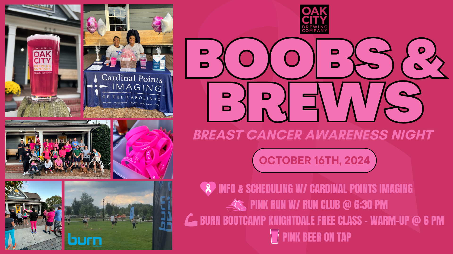 Boobs & Brews — Breast Cancer Awareness Night