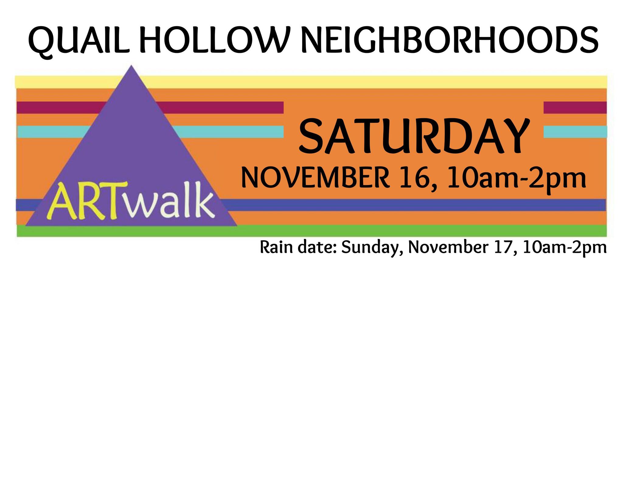 QUAIL HOLLOW NEIGHBORHOODS ARTWALK