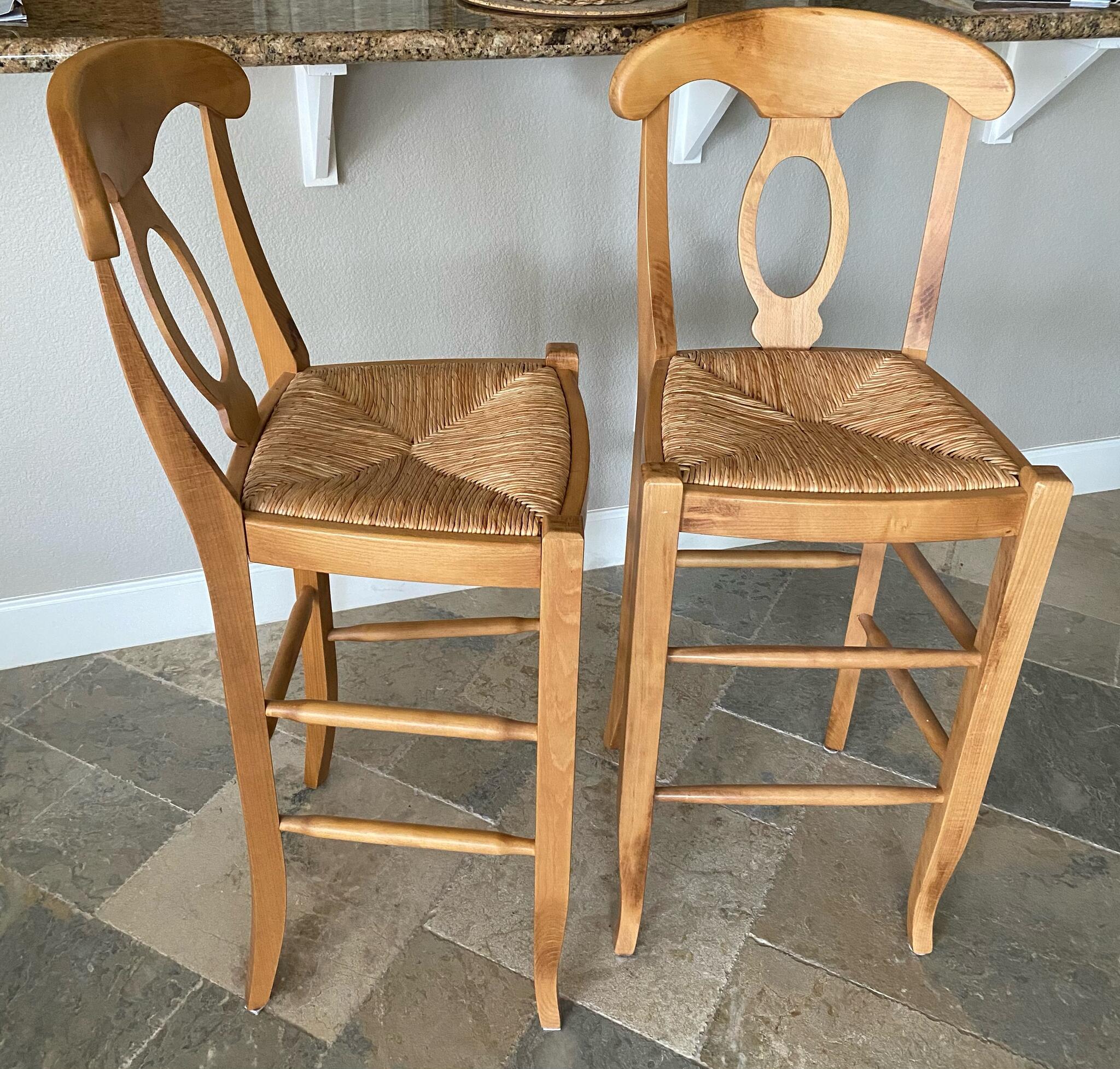 pottery barn napoleon counter stools