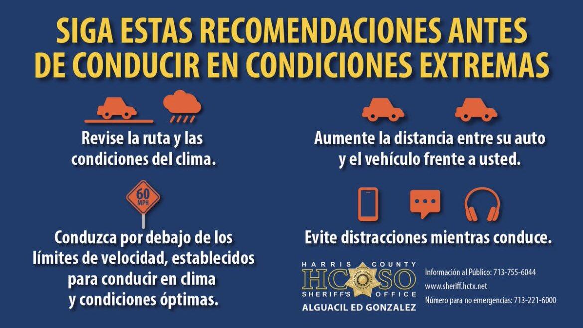 Safety Tips For Driving In Bad Weather (Harris County Sheriff's Office