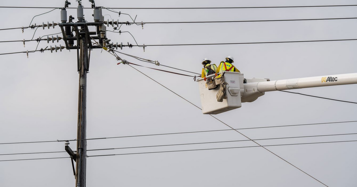 Our lineworkers are in the field today working to repair power outages