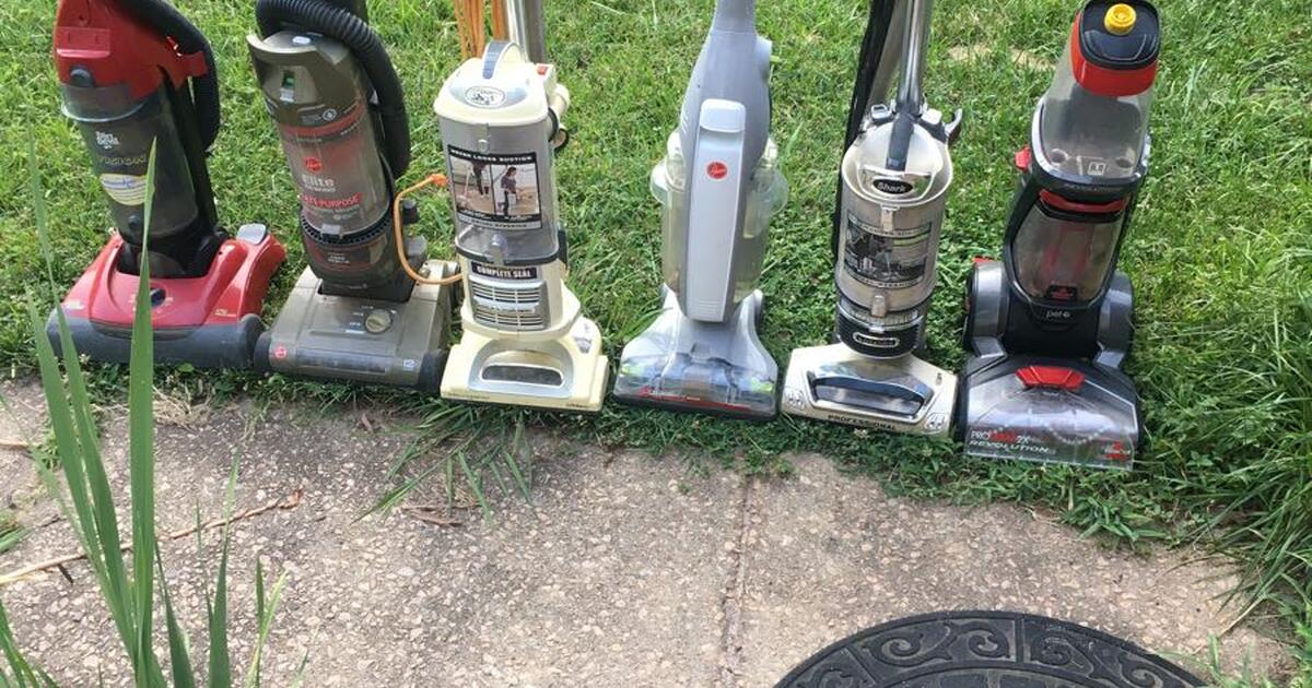 Assortment of top brand high end vacuum cleaners and carpet