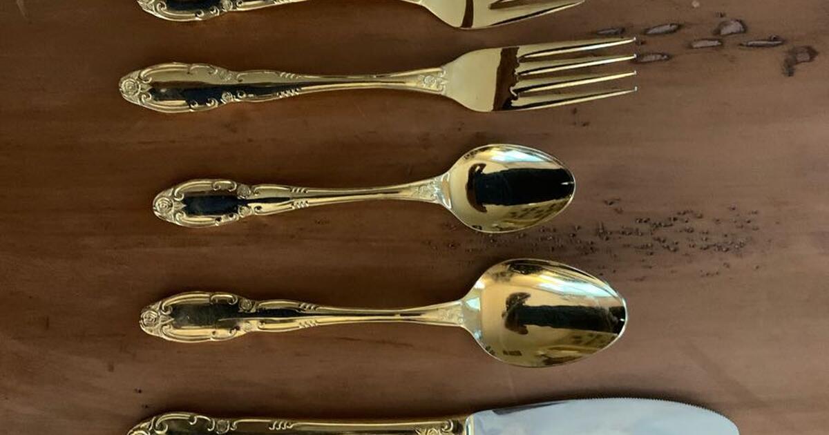 Gold plated silverware 8 full sets for 50 in Medfield, MA Finds