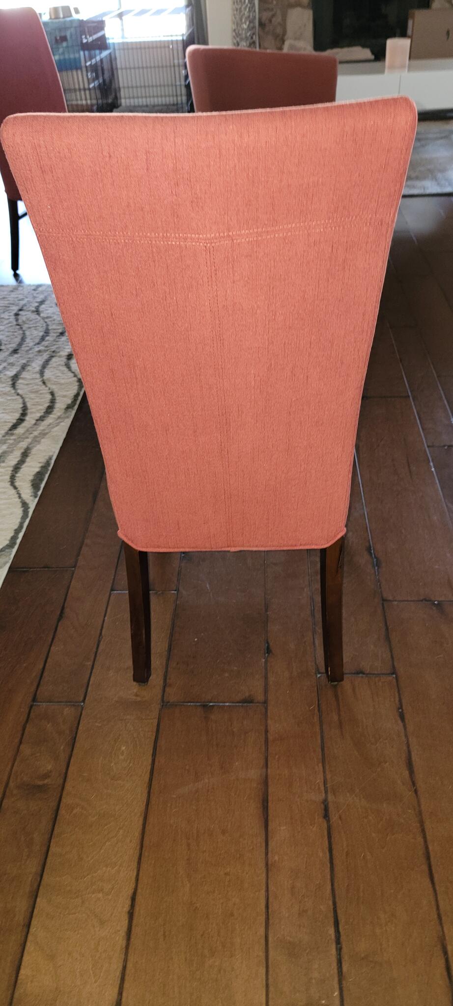 qty of 8 burnt orange dining chairs for 400 in Glendale, AZ For Sale
