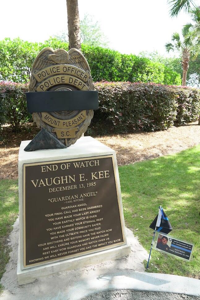 Today, we unveiled the memorial for Officer Vaughn Edward Kee at