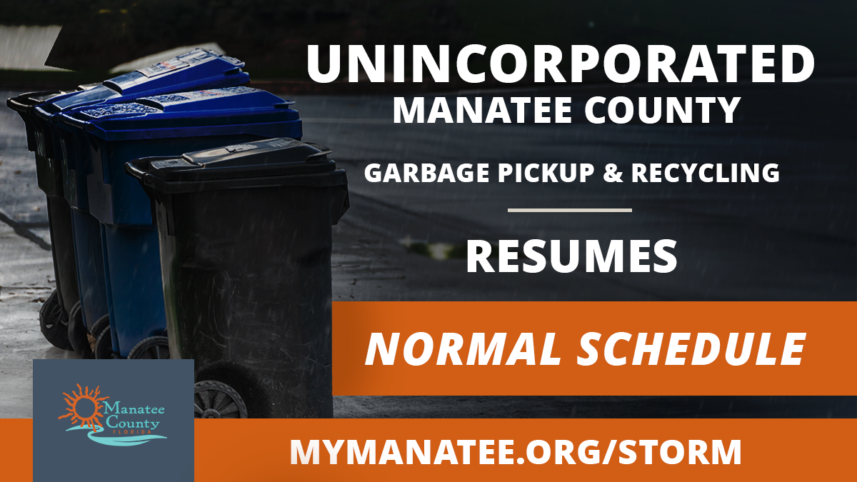 Manatee County Garbage Pickup Schedule 2027