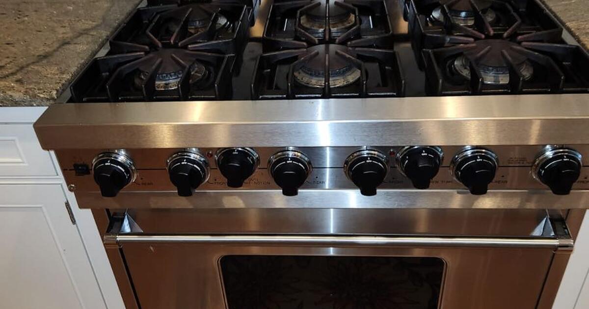 VIKING Stove Viking 36" Cooktop 6 Burners Stainless Steel Gas Lp for