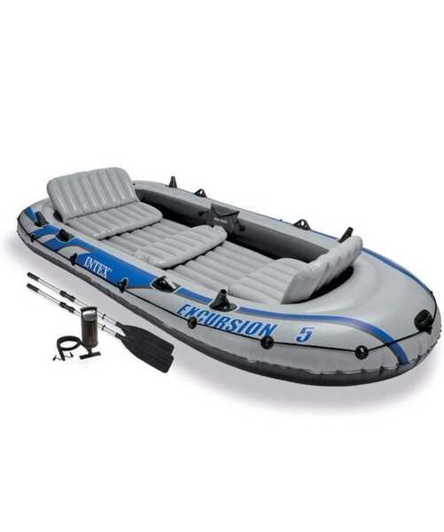 Intex Inflatable Boat With Trolling Motor & Battery For $200 In
