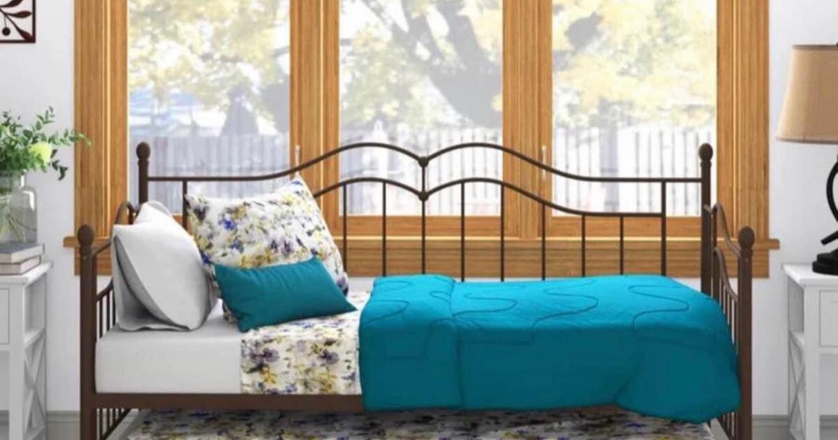 Delivery Available. Bronze Averi Metal Daybed with Trundle for 115 in