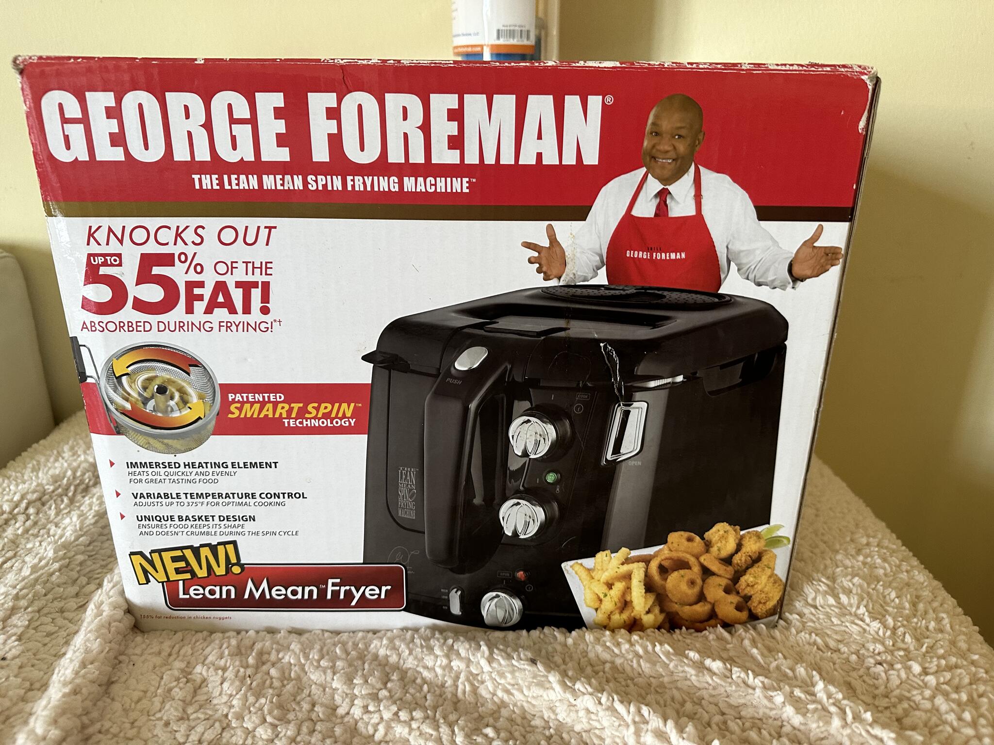 George Foreman Lean Mean Spin Frying Machine 