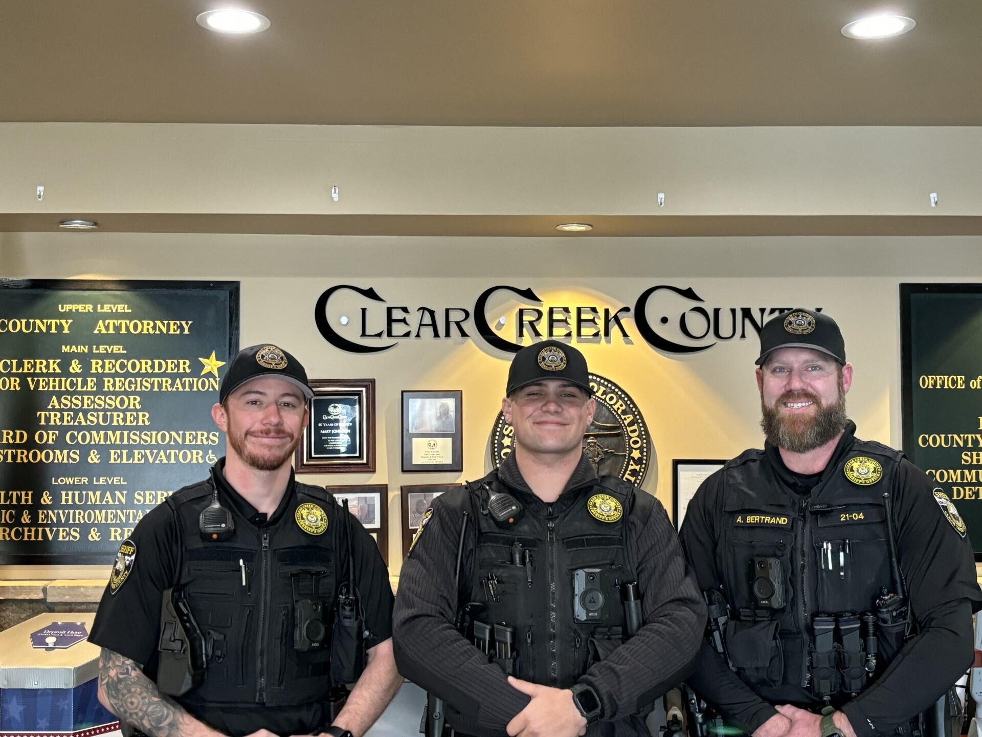 The Clear Creek County Sheriffs Office Welcomes Three New Patrol Deputies Clear Creek County 