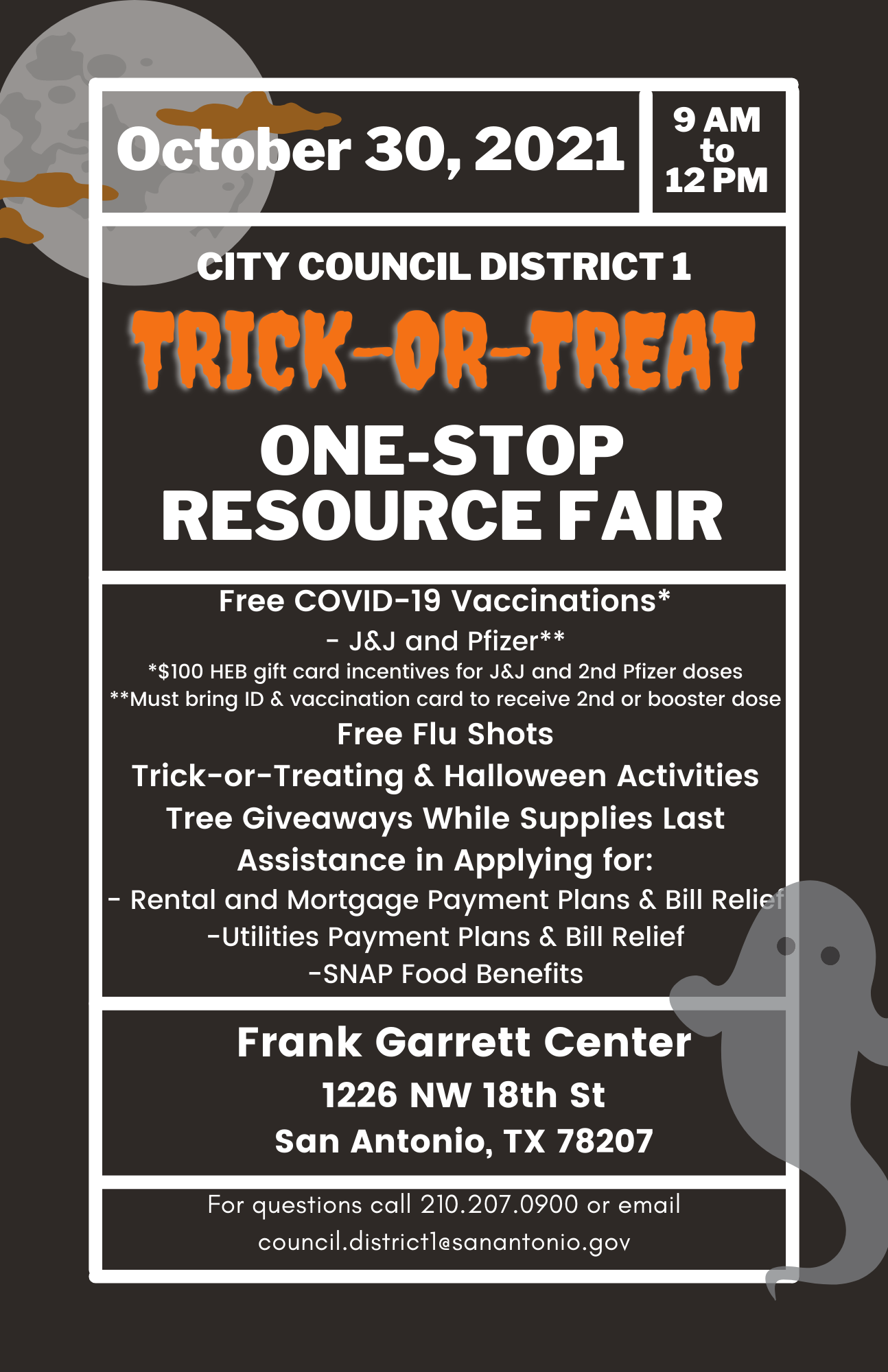 City Council District 1 TrickorTreat Resource Fair (City of San