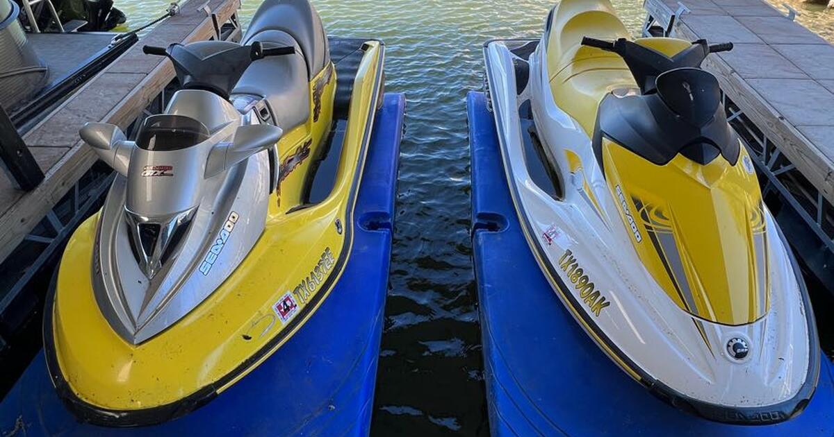 2 seadoo jetskis, 2 single trailers, 16' lily pad for 8750 in Rockwall, TX For Sale & Free