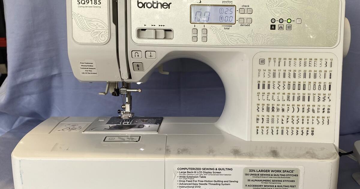 Brother SQ9185 130-Stitch Computerized Sewing & Quilting Machine for ...