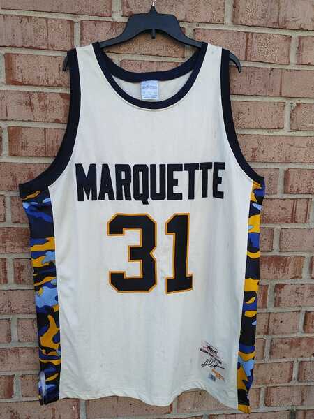 Size XL 52 Men Adidas Doc Rivers MARQUETTE 31 College Basketball