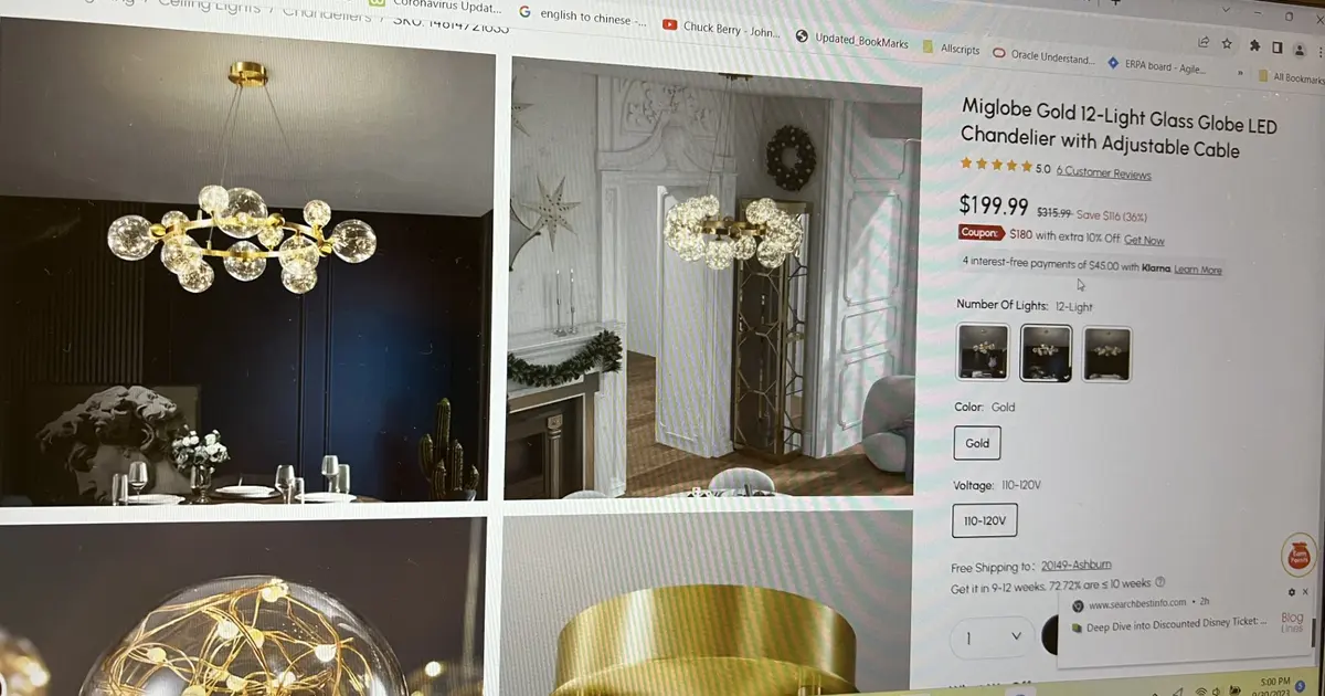 Chandelier for 105 in Kissimmee, FL For Sale & Free — Nextdoor