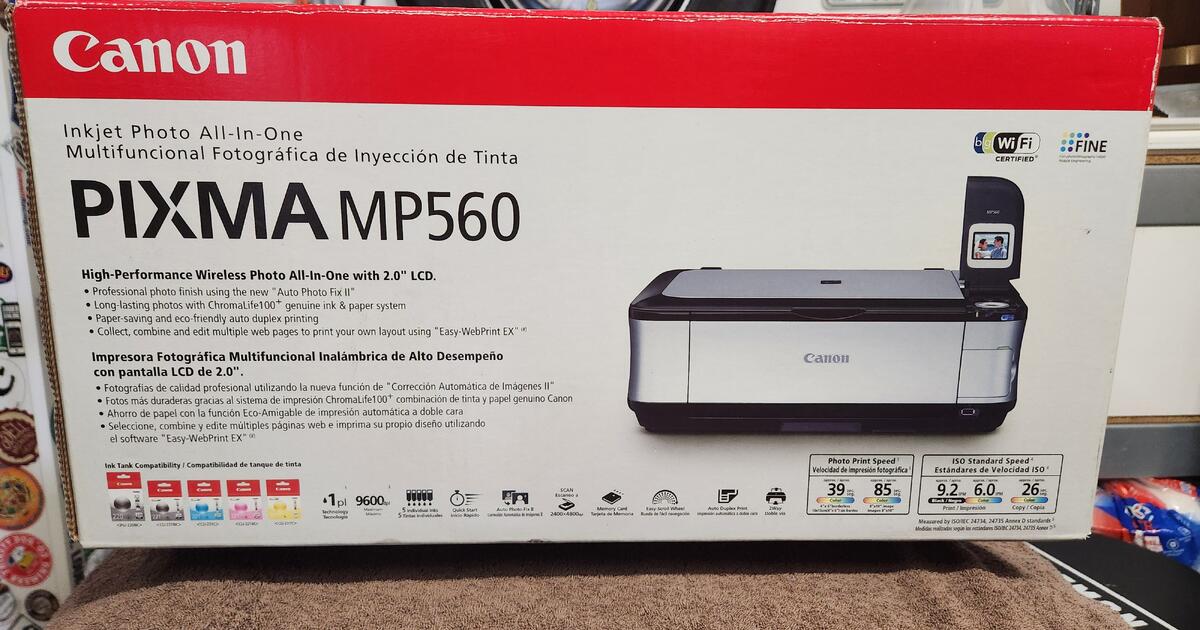 NEW Canon Pixma MP560 inkjet photo Printer - unopened box for $70 in ...