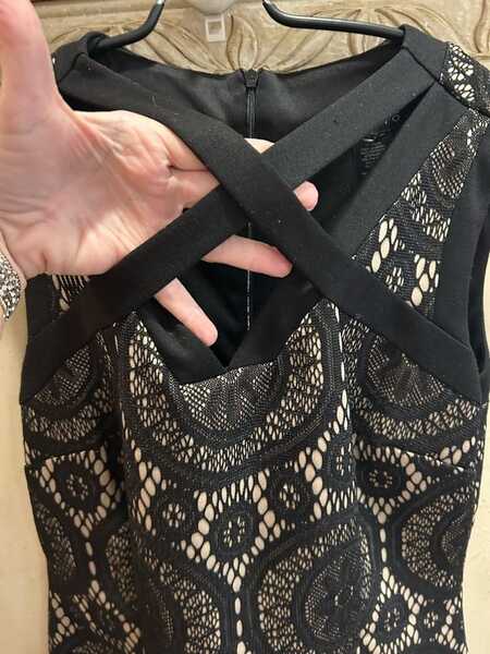Dress With Black Lace & Criss Cross Top. Size 10-12 Enfocus Studio For $10 In Wildwood, NJ | For Sale & Free Nextdoor Dress With Black Lace & Criss Cross Top. Size 10-12 Enfocus Studio For $10 In Wildwood, NJ | For Sale & Free Nextdoor