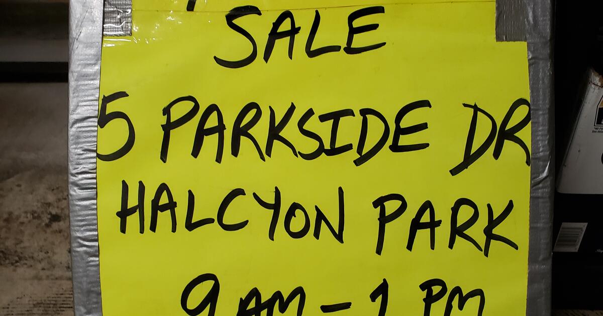 Multi Family Yard Sale Saturday July 8, 2023, Halcyon Park, 5 Parkside
