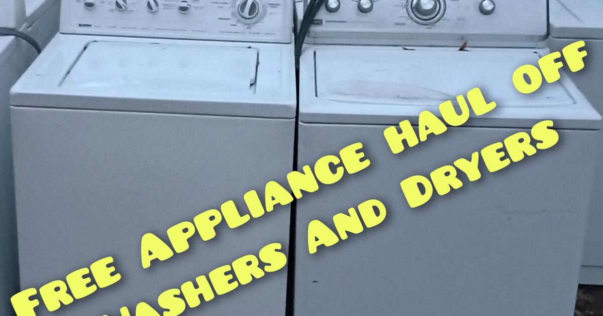 We Pick Up Washers And Dryers for Free in San Antonio, TX For Sale