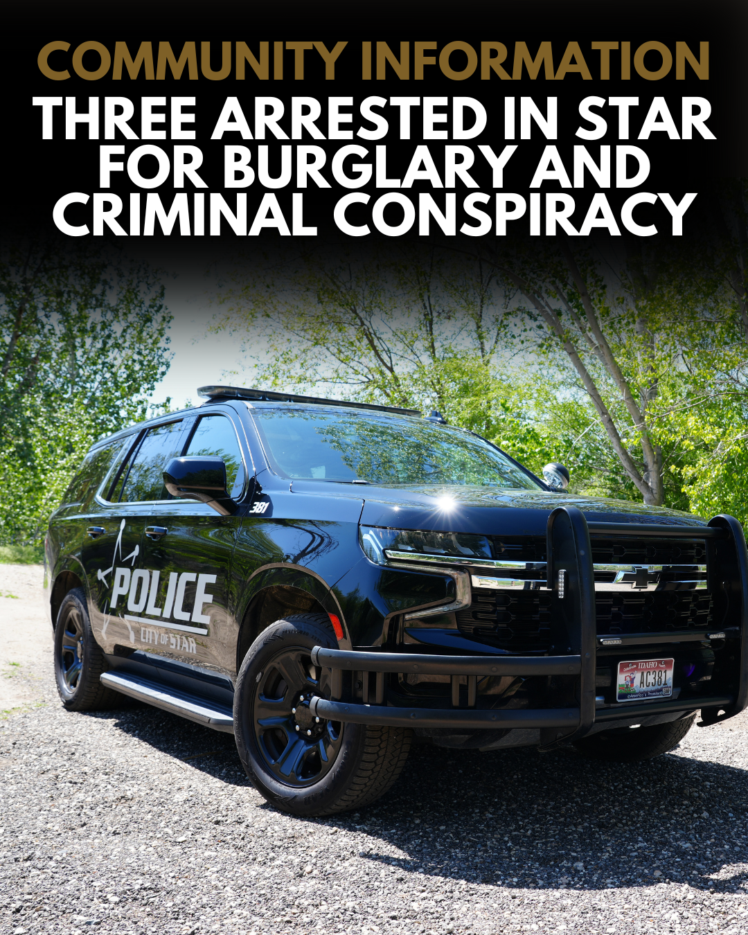On February 8, 2026, at approximately 1500 hours, Star Police and Ada ...