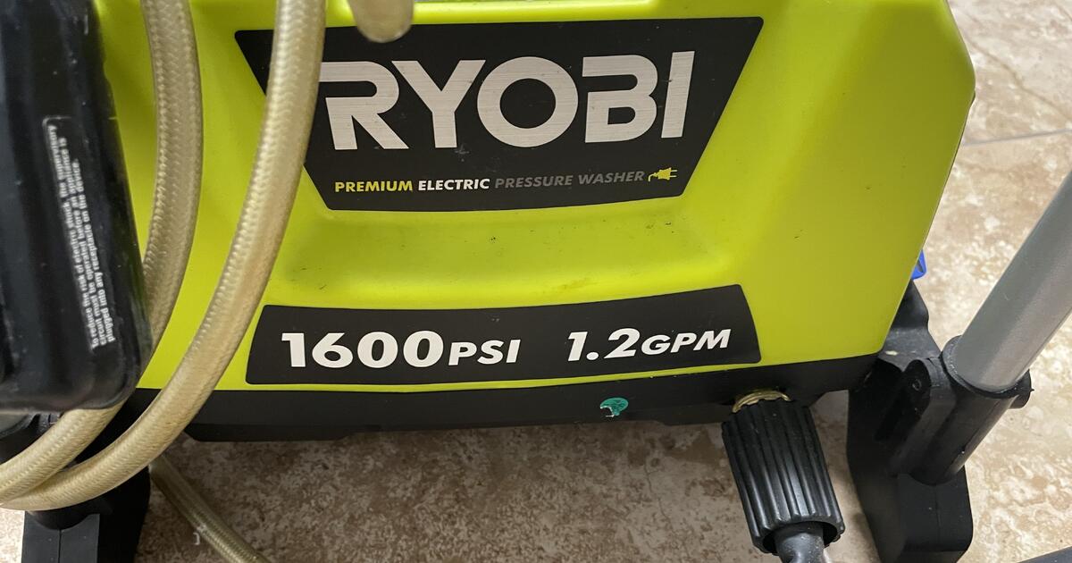 Ryobi 1600 psi 1 2 gpm electric pressure washer for 50 in tampa fl