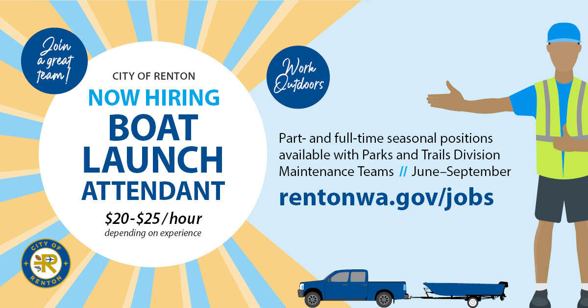 Our Recreation Department is hiring boat launch attendants this summer