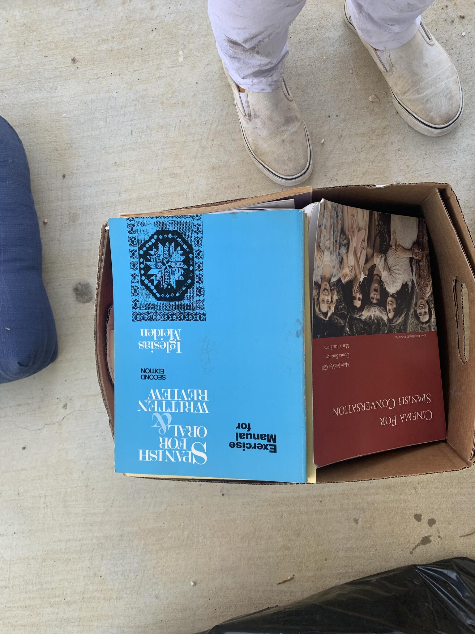 An ENTIRE box of textbooks, workbooks and readings - ALL to learn ...