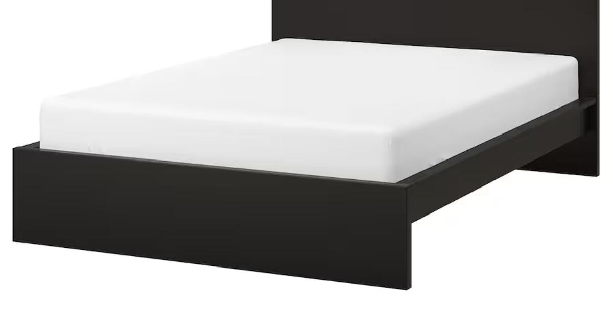 FREE IKEA Malm King bed frame and slats for Free in Hudson, OH For