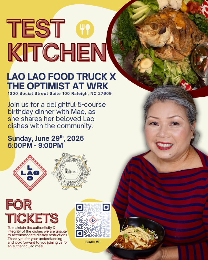 Test Kitchen: Lao Lao Food Truck x The Optimist at WRK