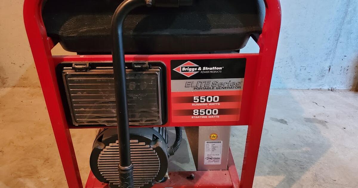 Briggs & Stratton Elite Series Portable Generator 5500/8500 for 300 in Jerome, MI For Sale