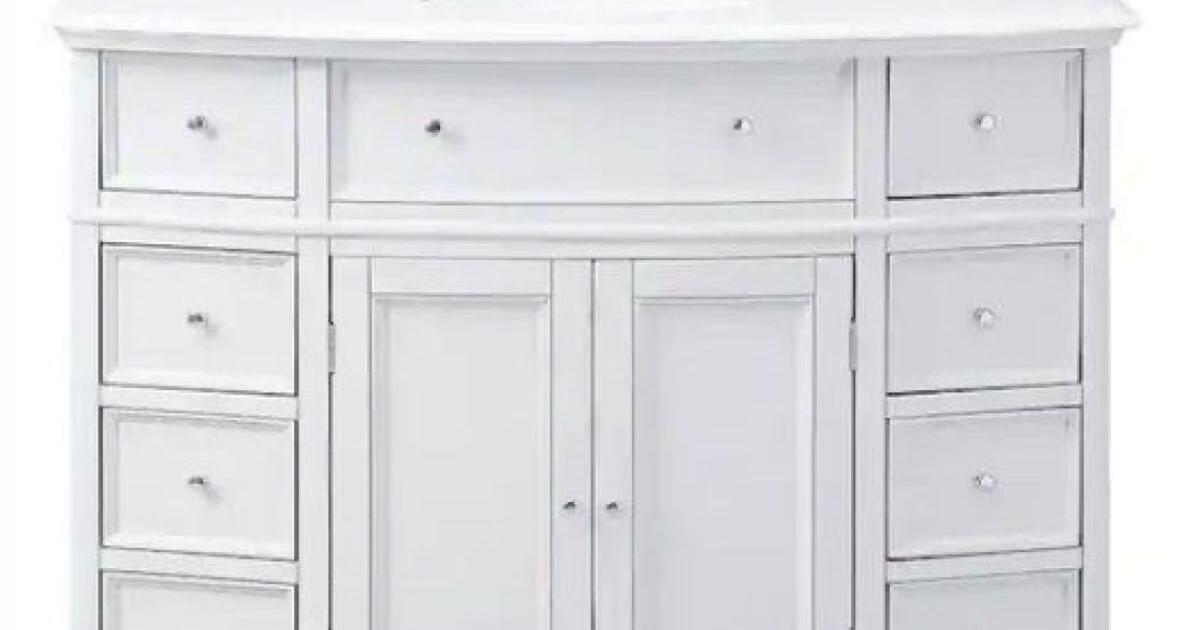 45” Gray Bath vanity with Sink for 650 in Greenville, SC For Sale