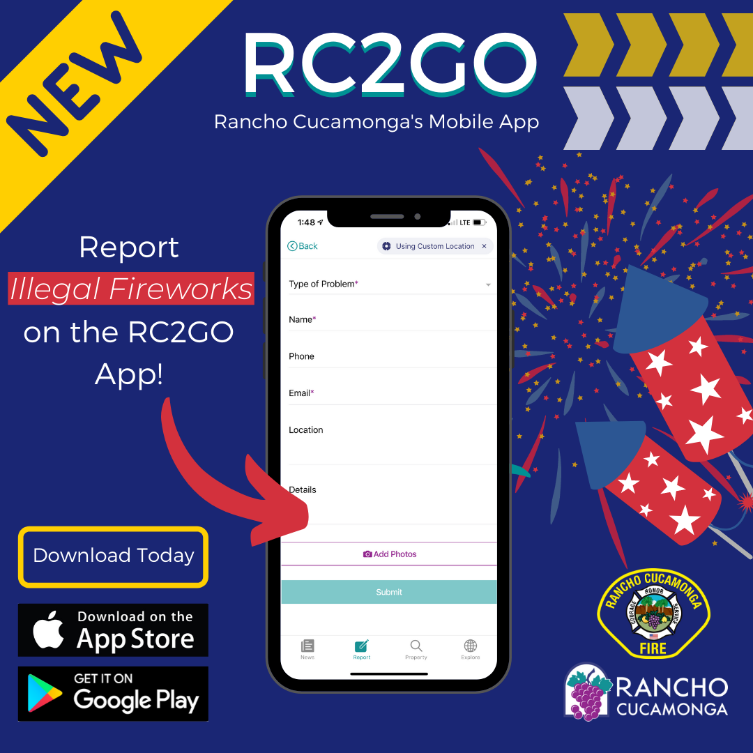 How to Report Illegal Fireworks (City of Rancho Cucamonga) — Nextdoor — Nextdoor