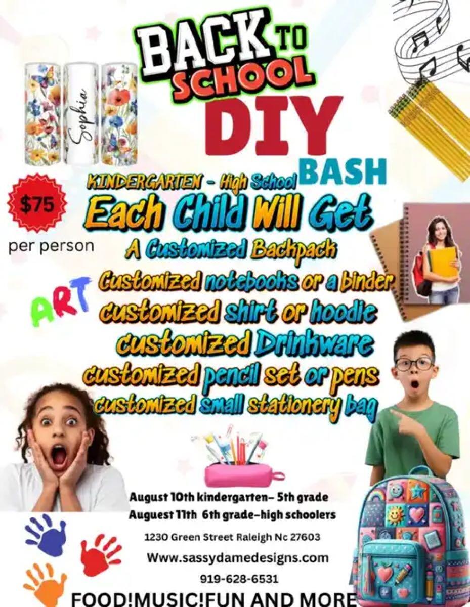 DIY back to school Bash