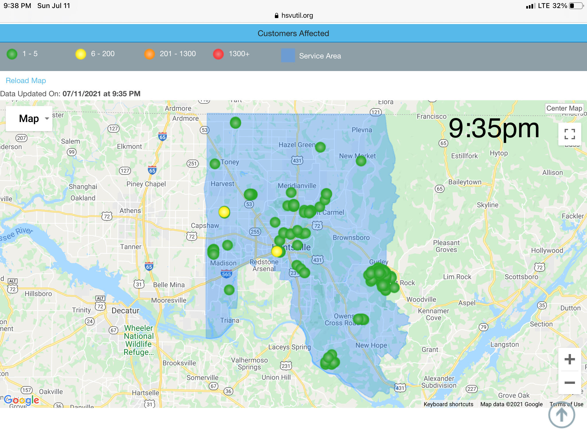 Billerica Power Outage Update - 3ovs04b