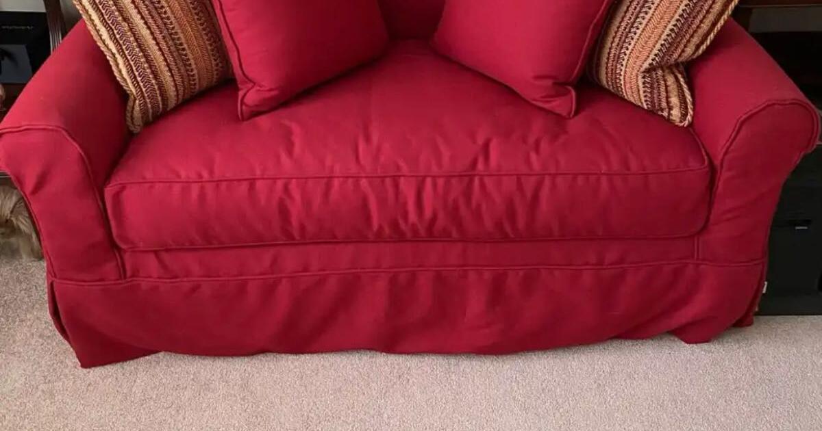 Loveseat sleeper sofa with air mattress for 100 in Lumberton, NJ For